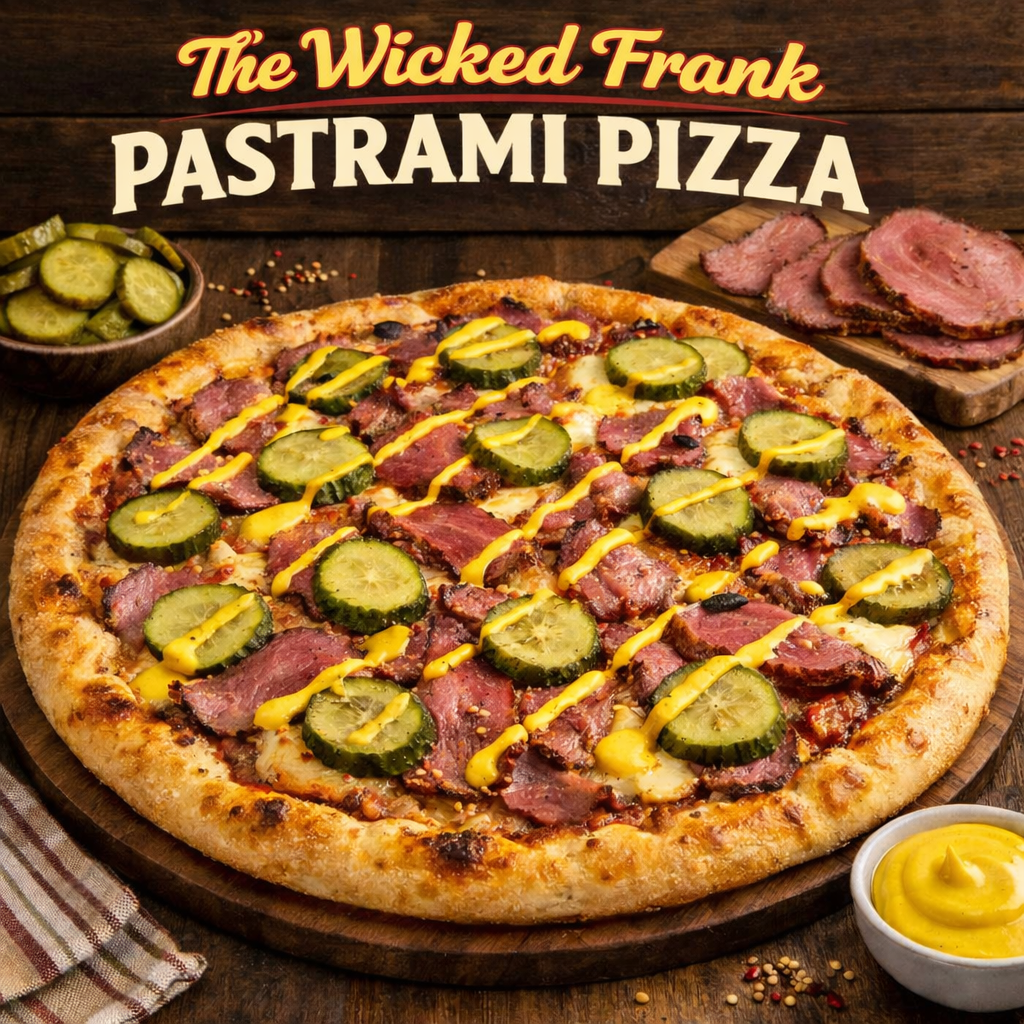 Frank's Pastrami Pizza.