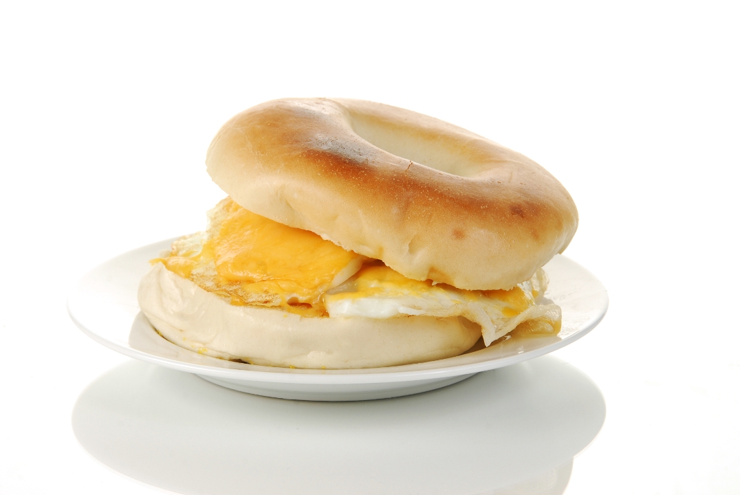 Egg & Cheese Bagel Sandwich.