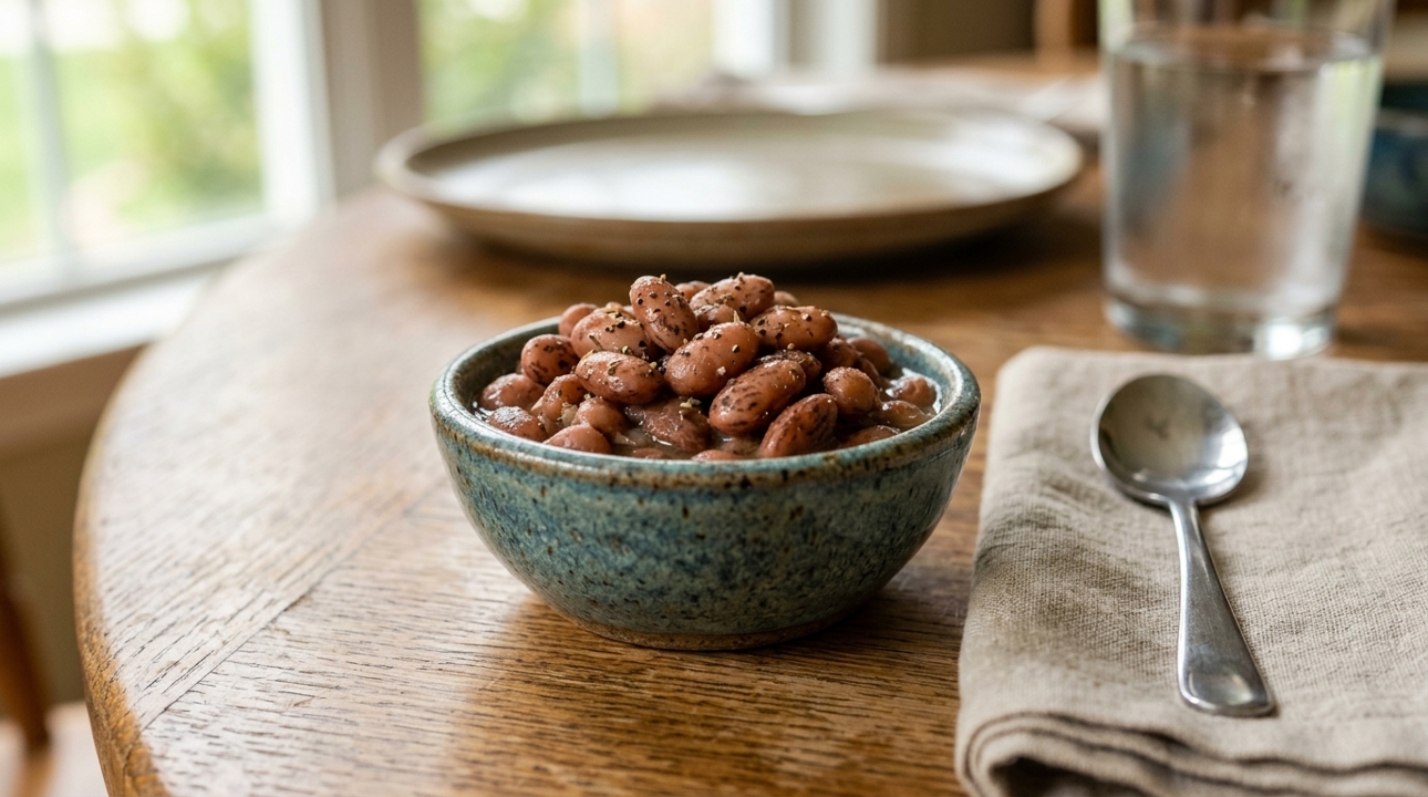 SIDE OF PINTO BEANS.