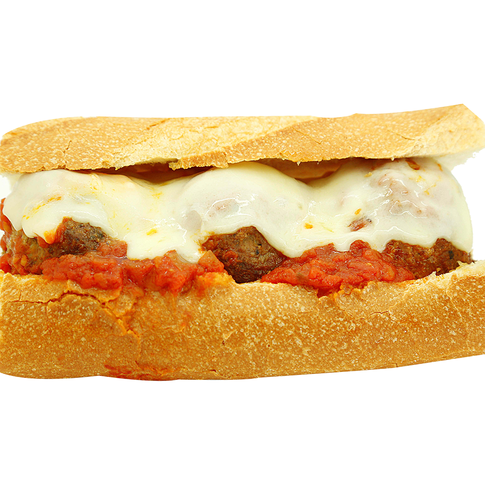Meatball Parmigiana Hero.