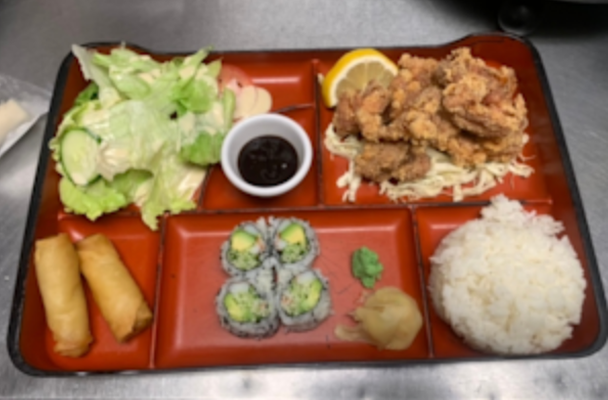 Chicken Kara Age Dinner Bento.