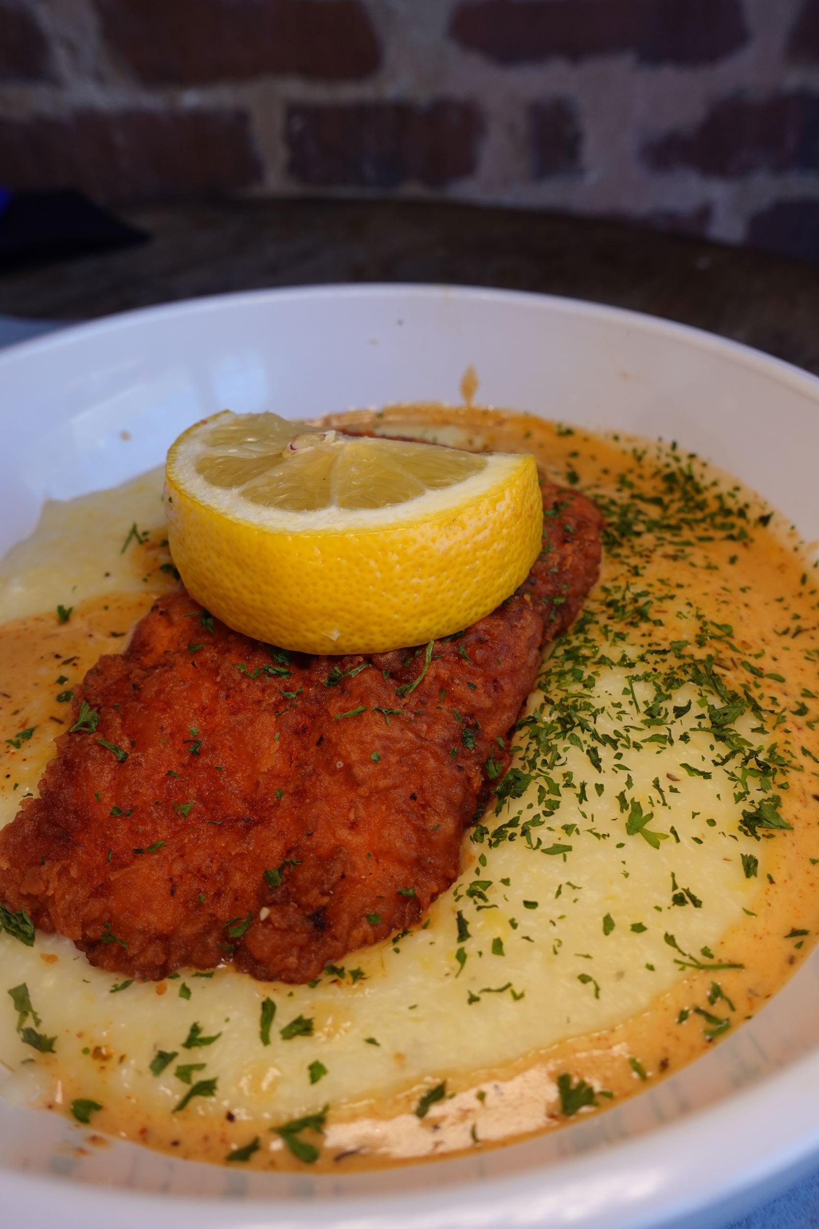 Salmon & Grits.