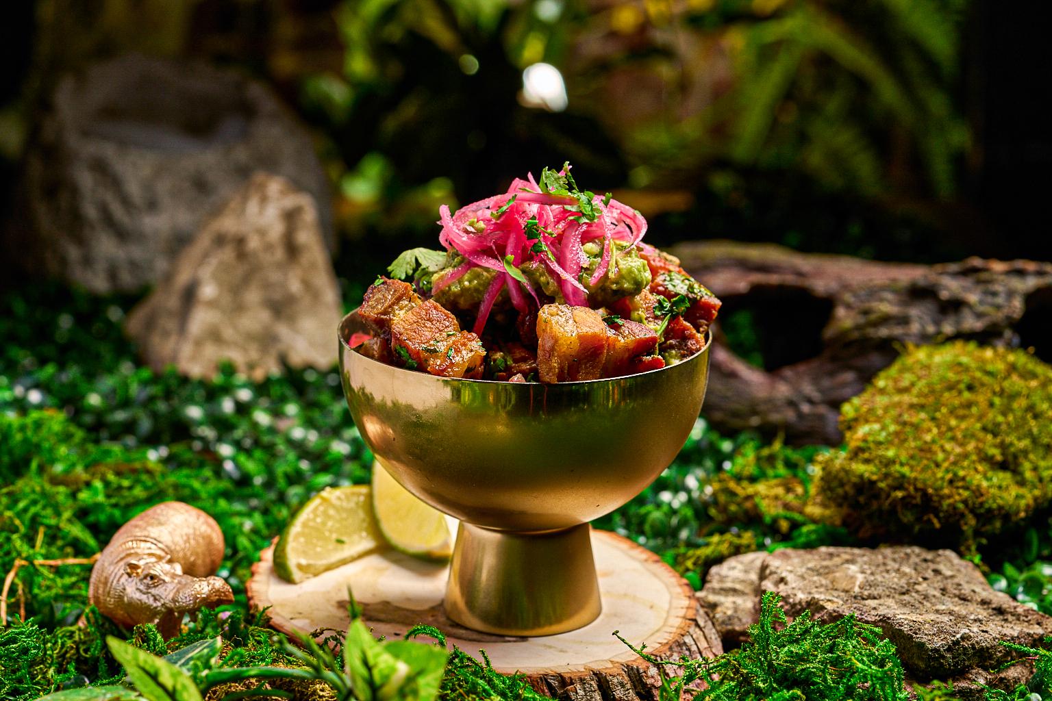 Pork Belly/Chicharron Ceviche.