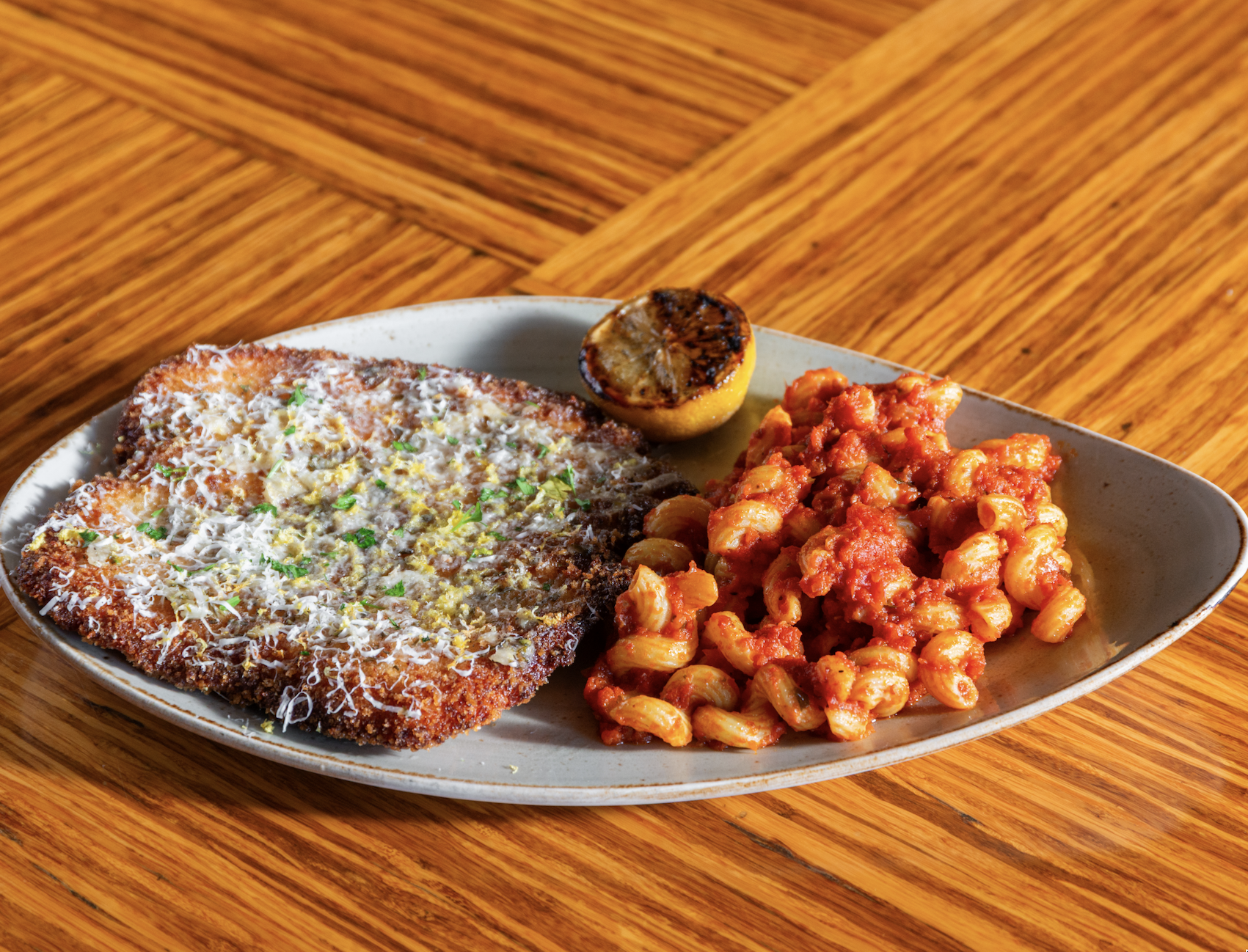 Romano Crusted Chicken.