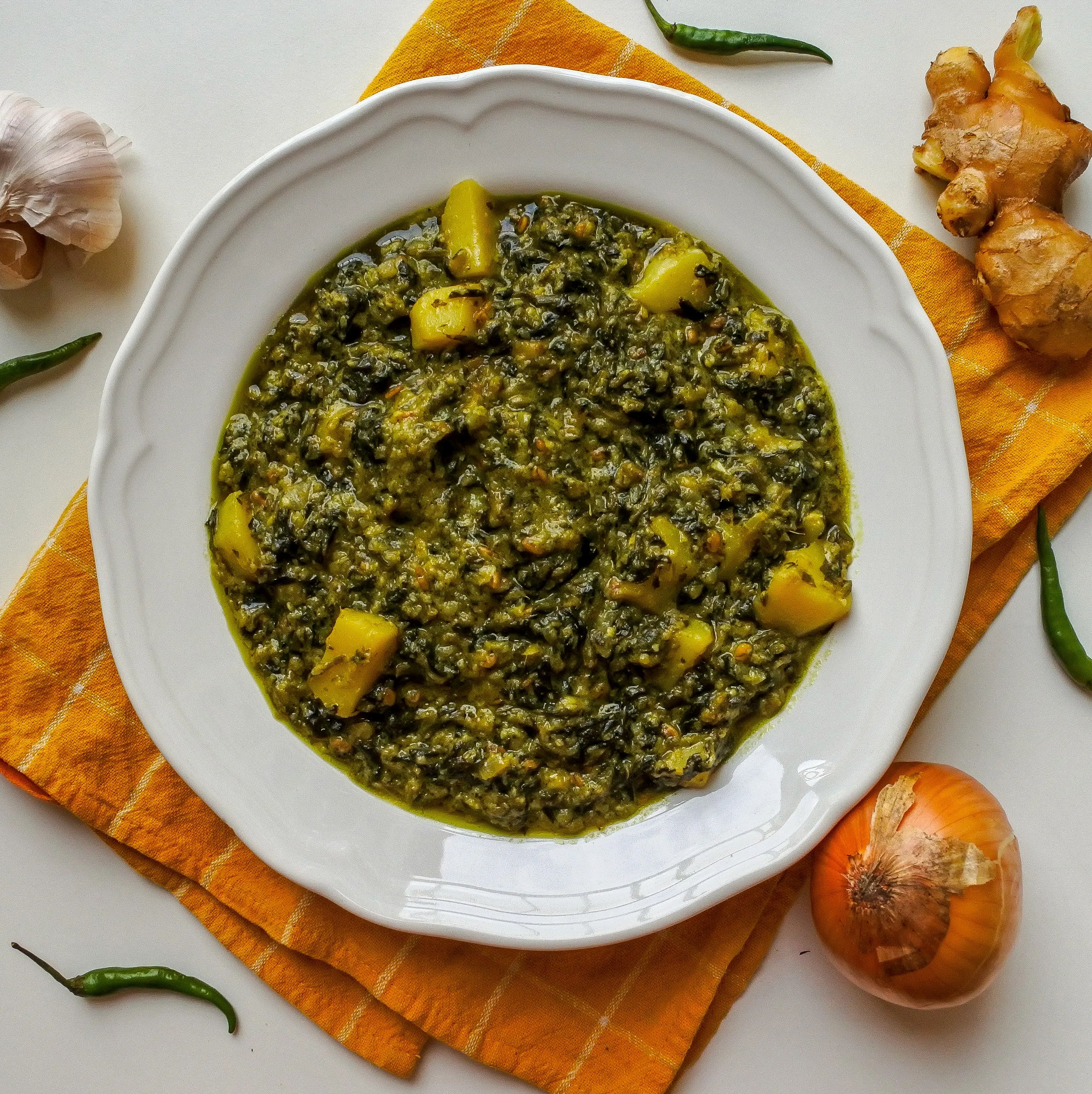 Spinach Potato Curry
