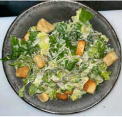 CHICKEN CAESAR SALAD.