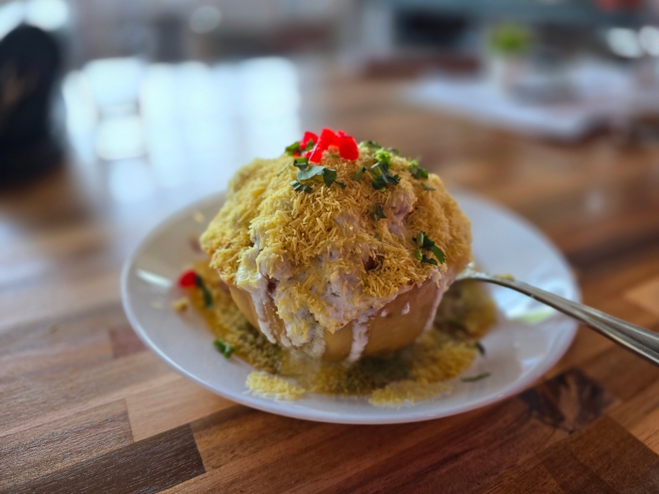 Aloo Tikki Chaat.