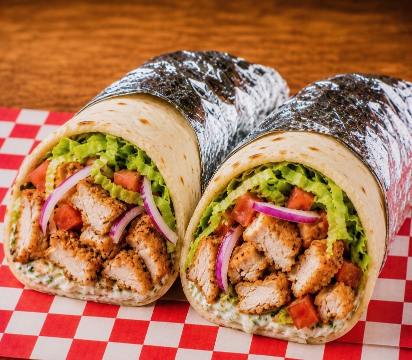 Crispy Chicken Gyro Pita.