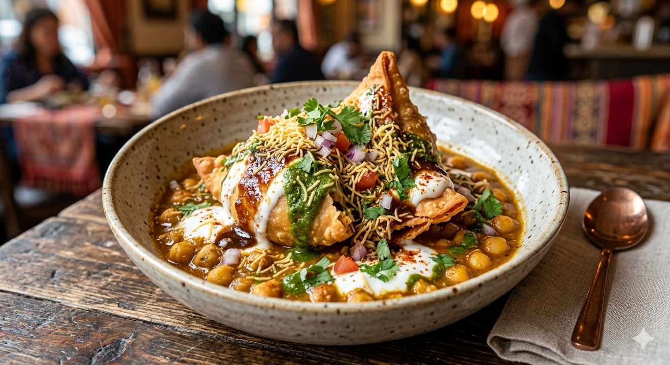 Samosa Chaat.