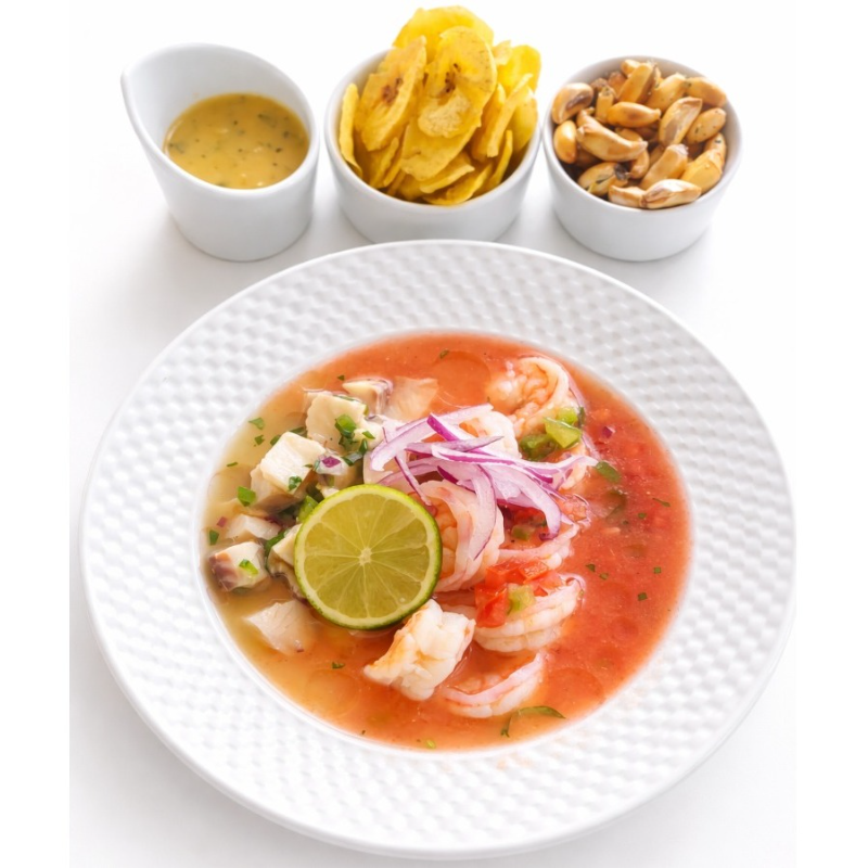 Ceviche Mixto Ecuador.