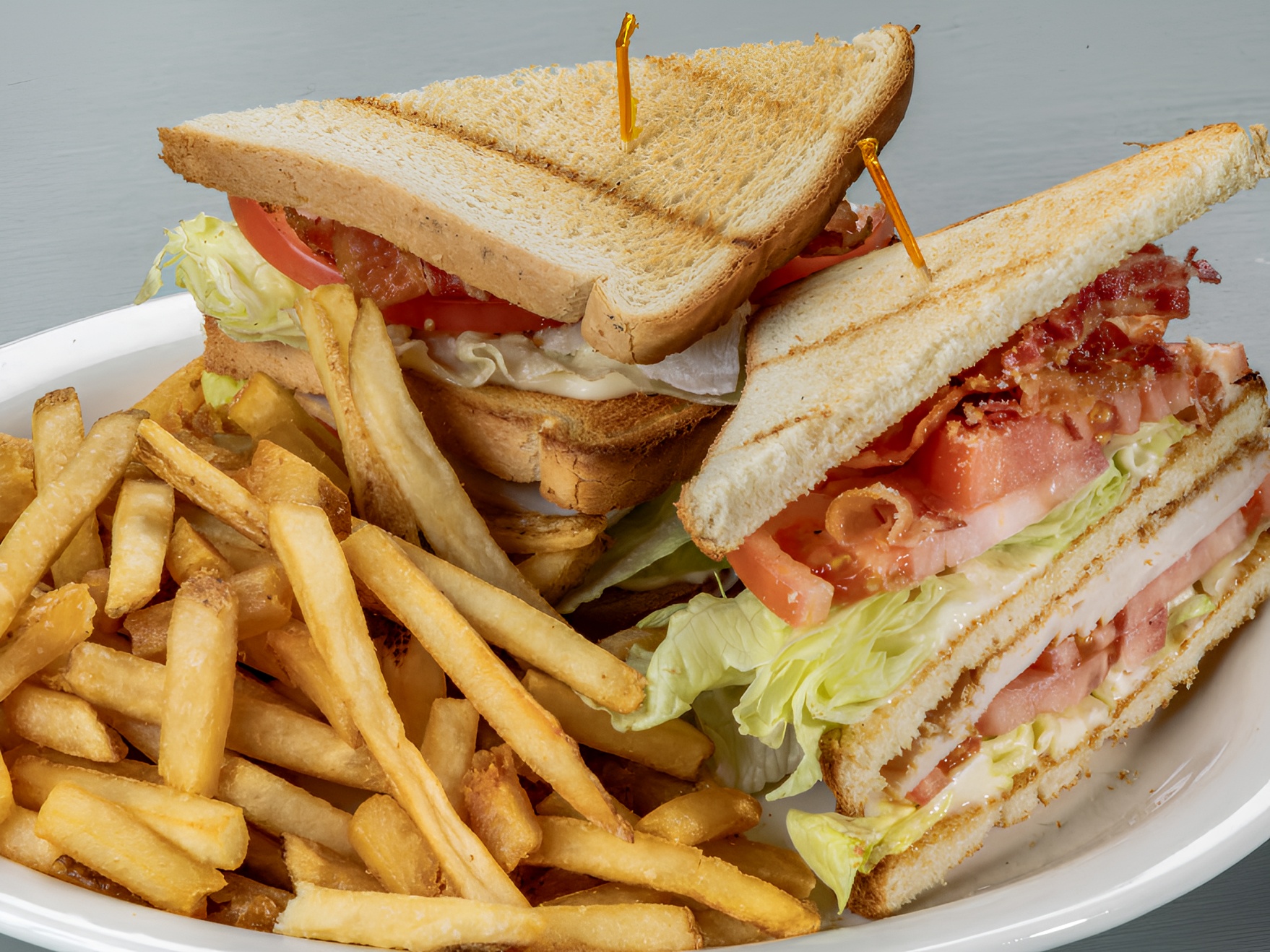 Turkey Club Sandwich.