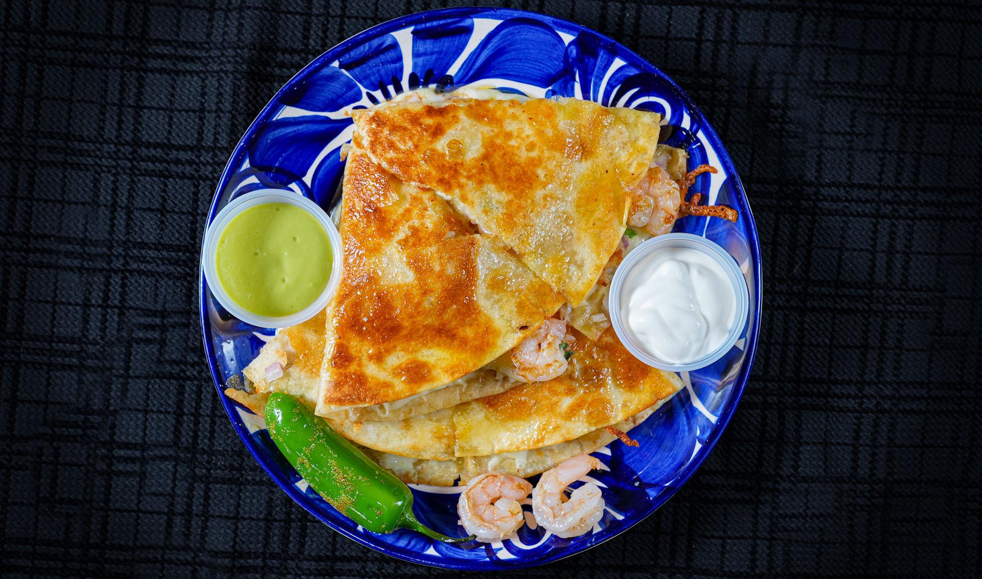 Cheese Quesadilla.