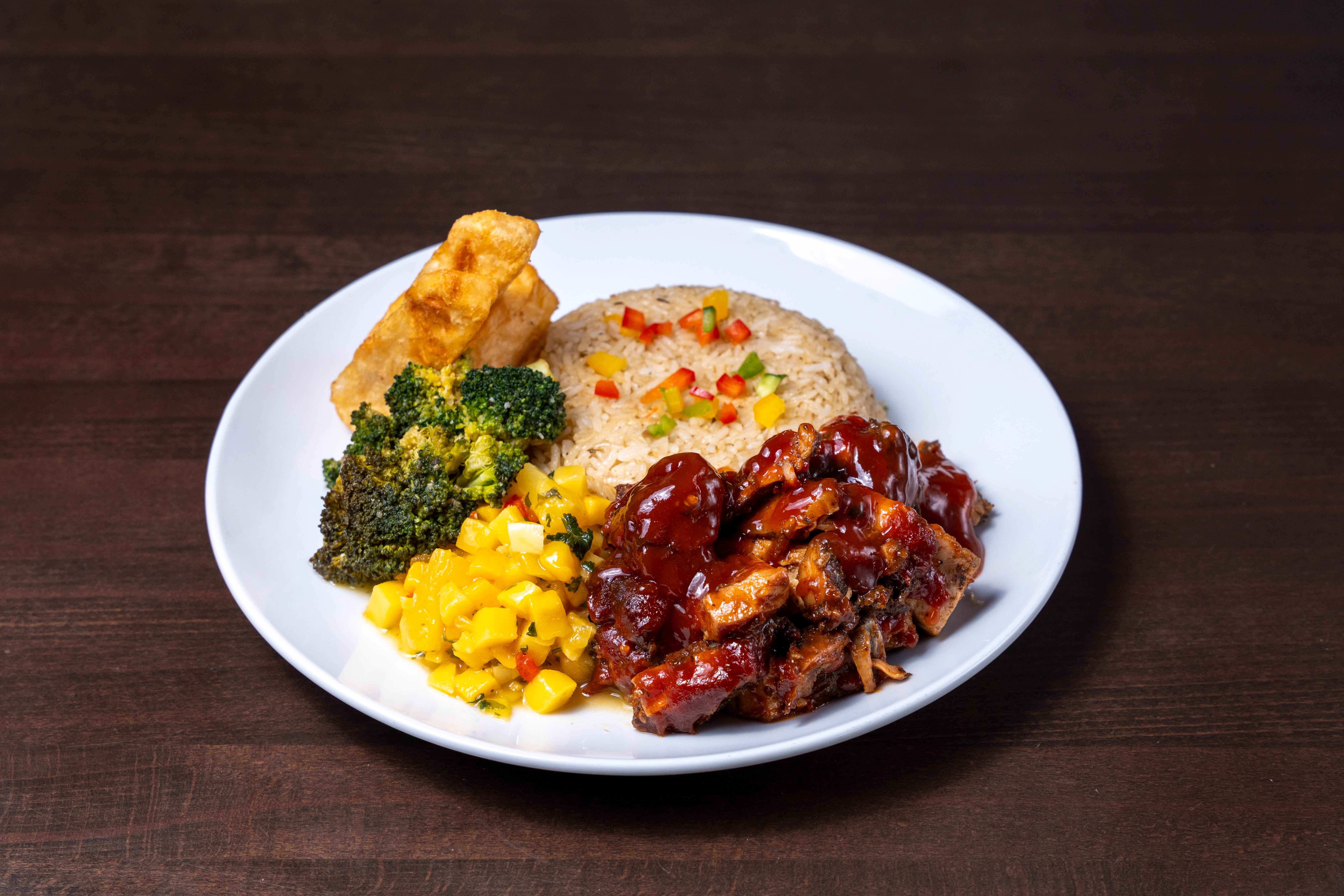JERK BBQ CHICKEN BOWL.
