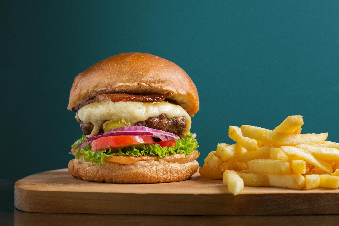 Parmesan Crusted Burger.