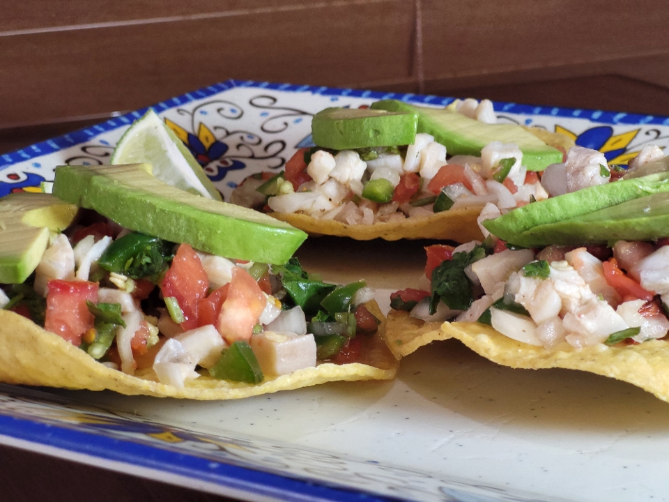 Tostadas Ceviche.