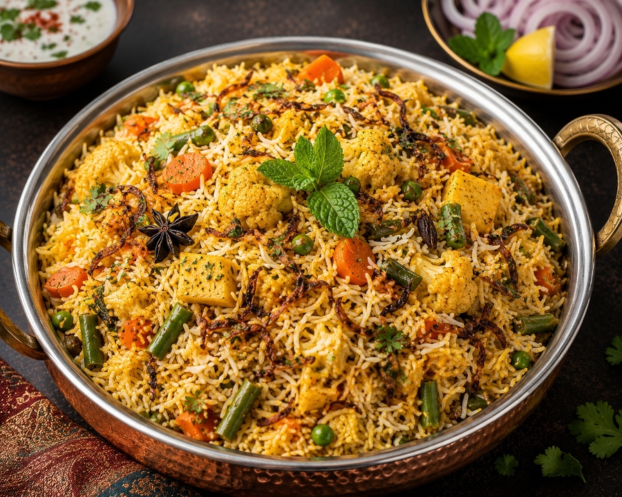 Vegetable Biryani.
