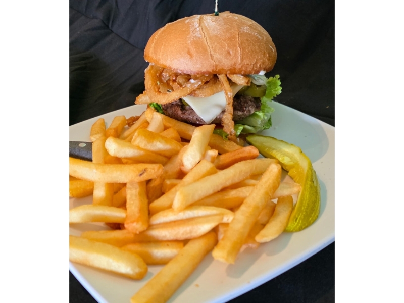 Jalapeno Swiss Burger.