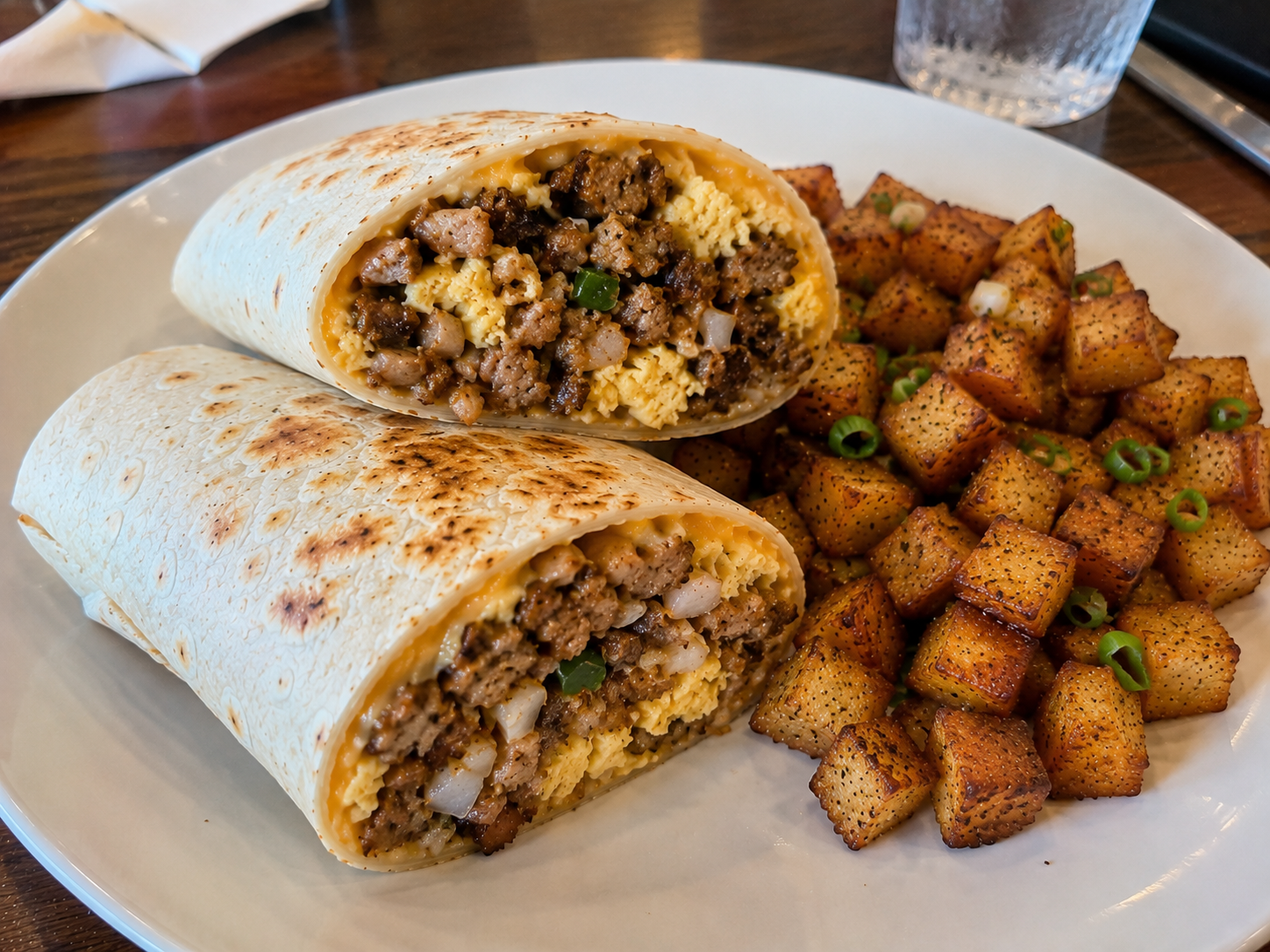 BB4: Sisig Breakfast Burrito.