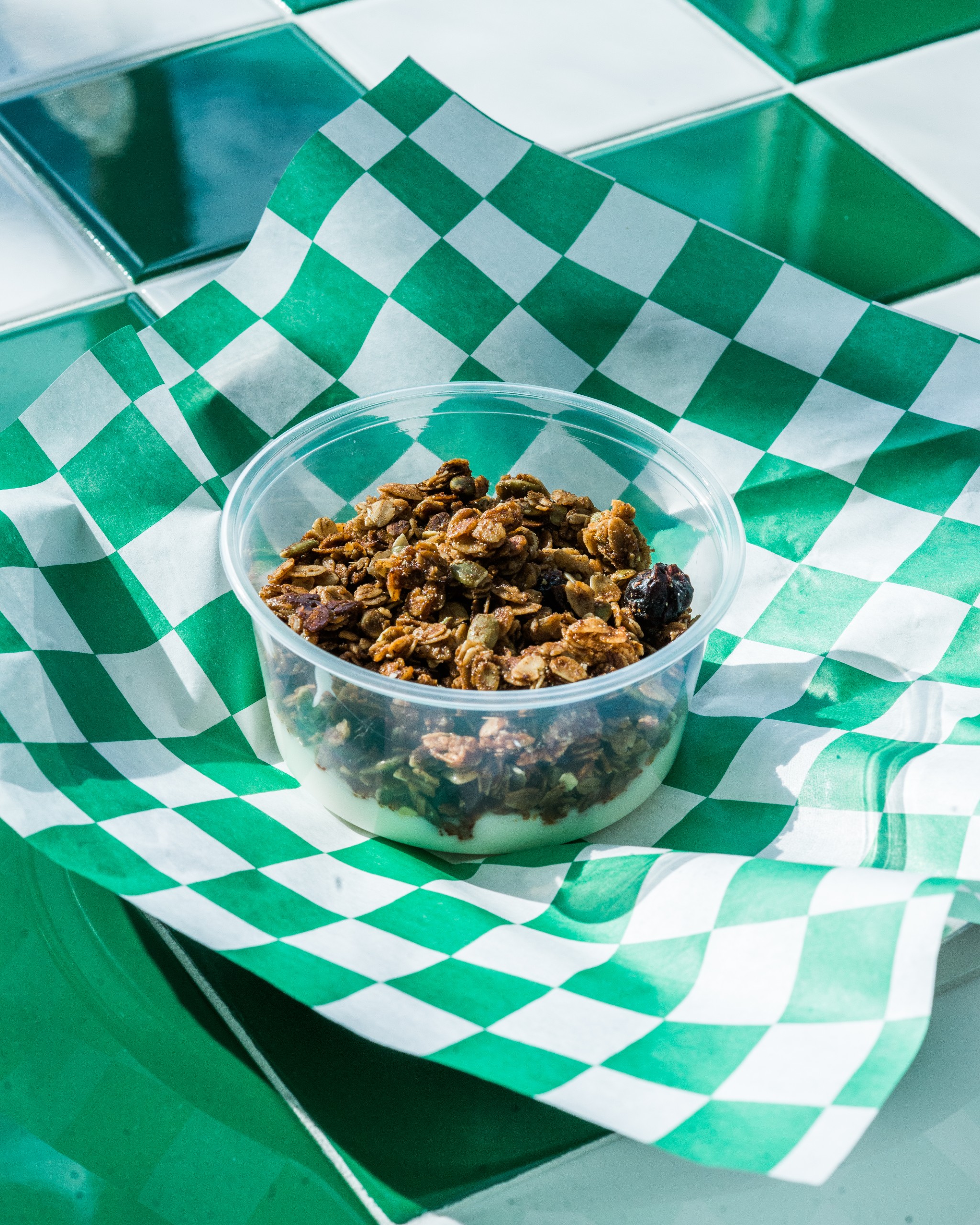 Yogurt and Granola.