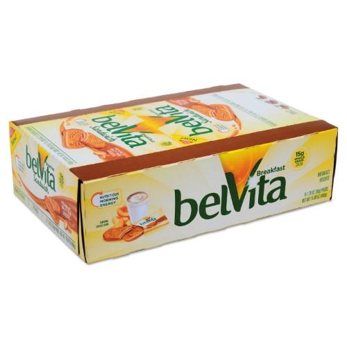 BelVita Breakfast Biscuits, Peanut Butter Sandwich, 1.76 Oz Pack, 8/Box.