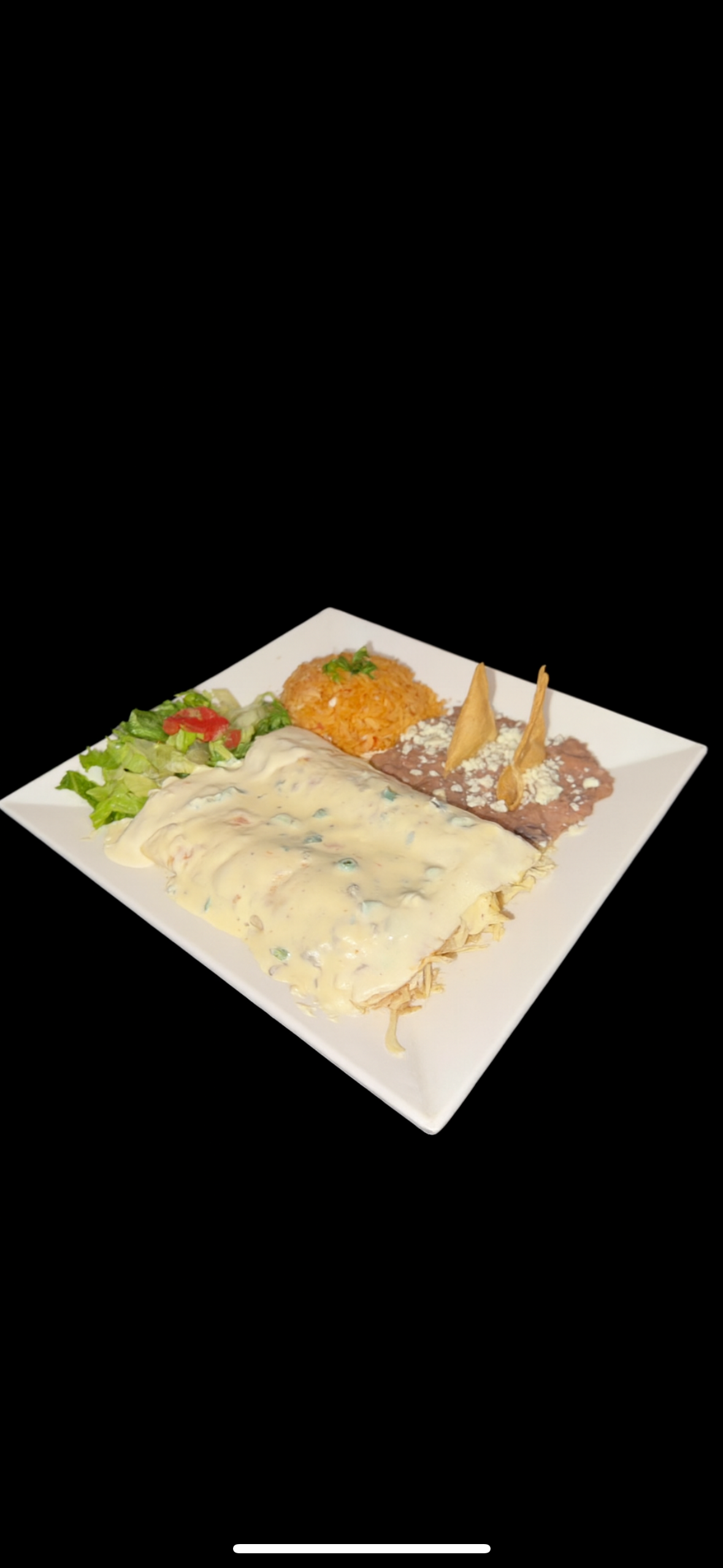 Cheese Dip Enchiladas.