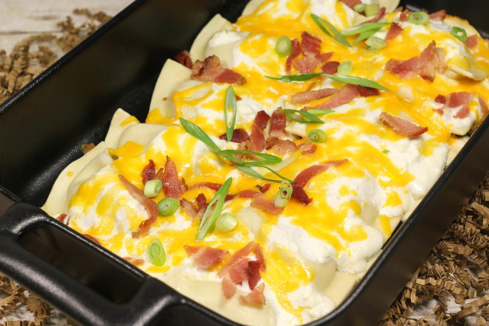 Loaded Pierogies.