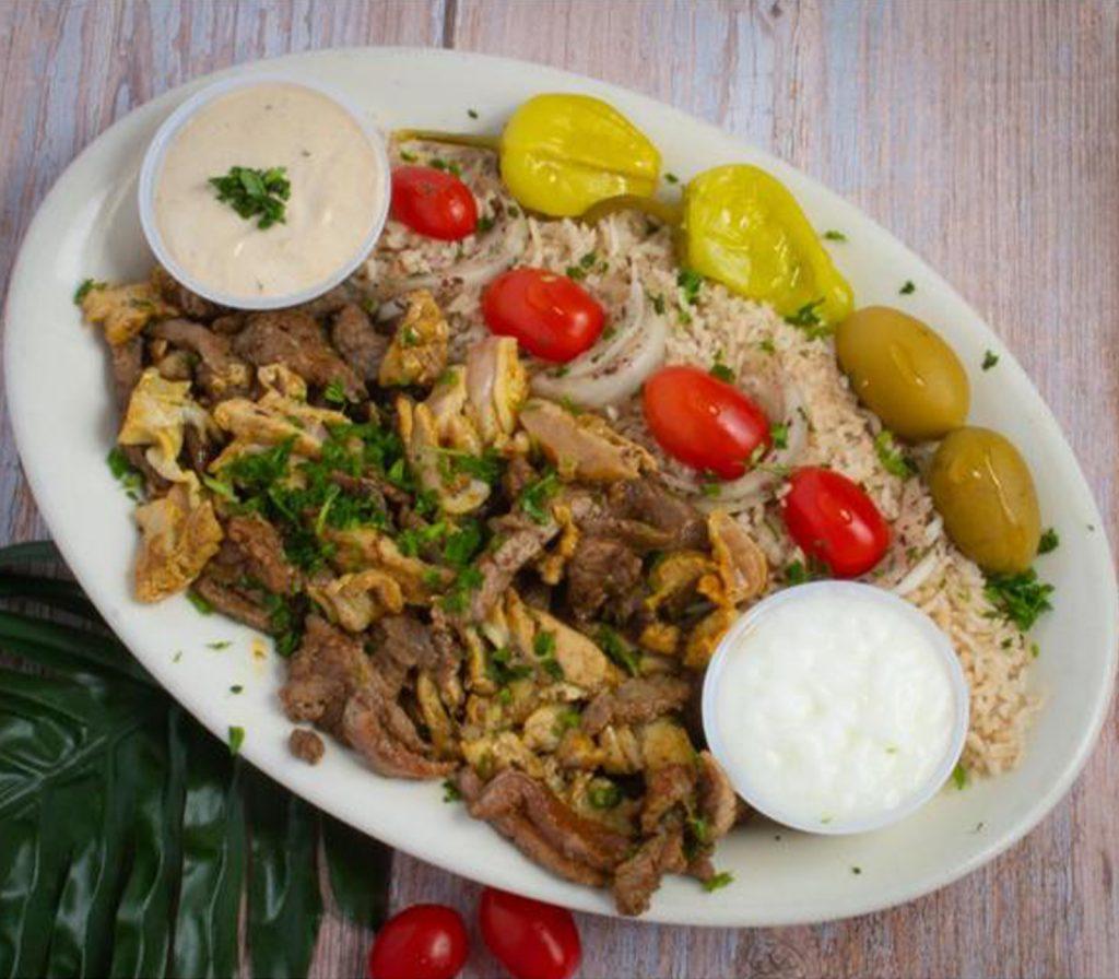 Lamb Shawarma Platter.