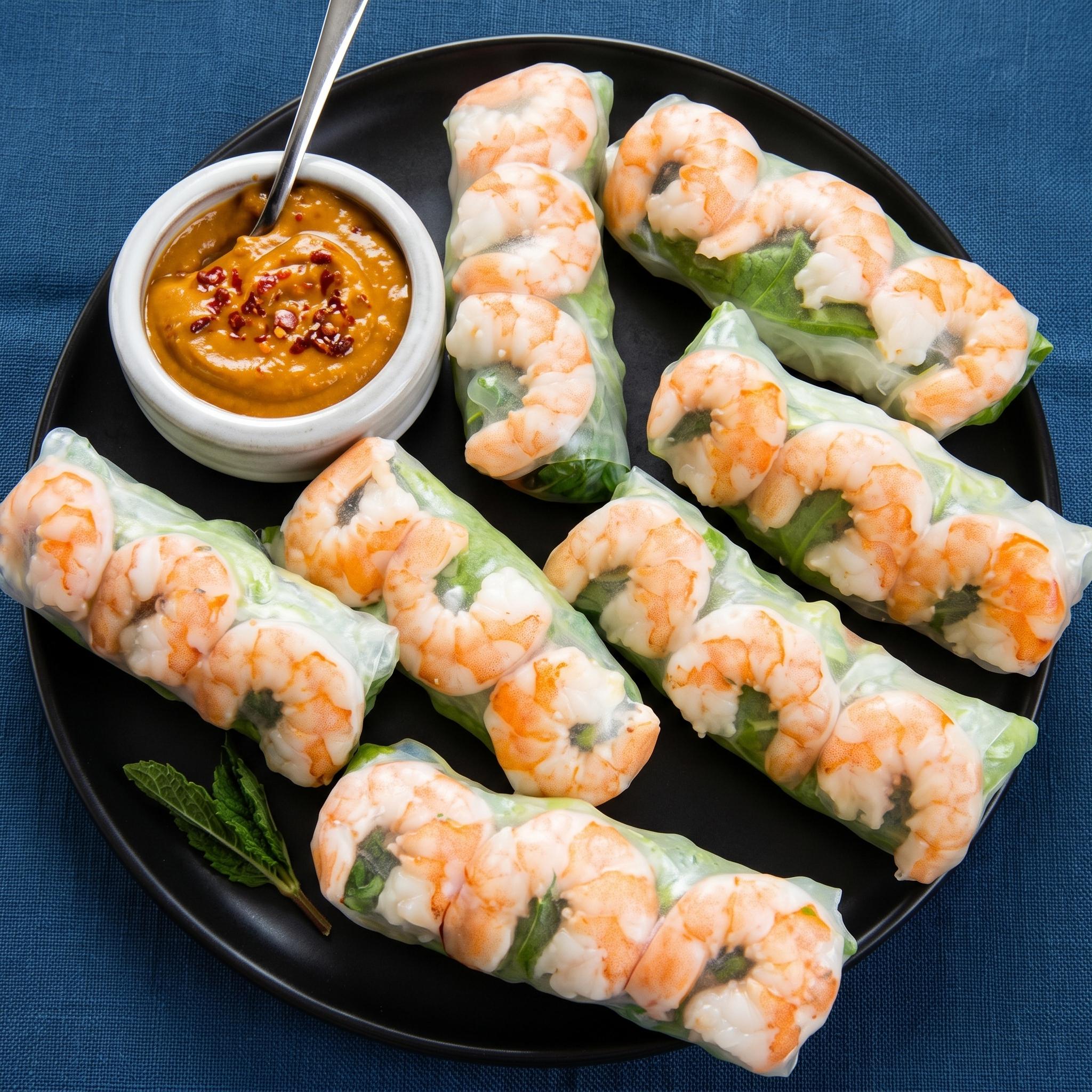 Spring Roll (2) Shrimp (Tom).