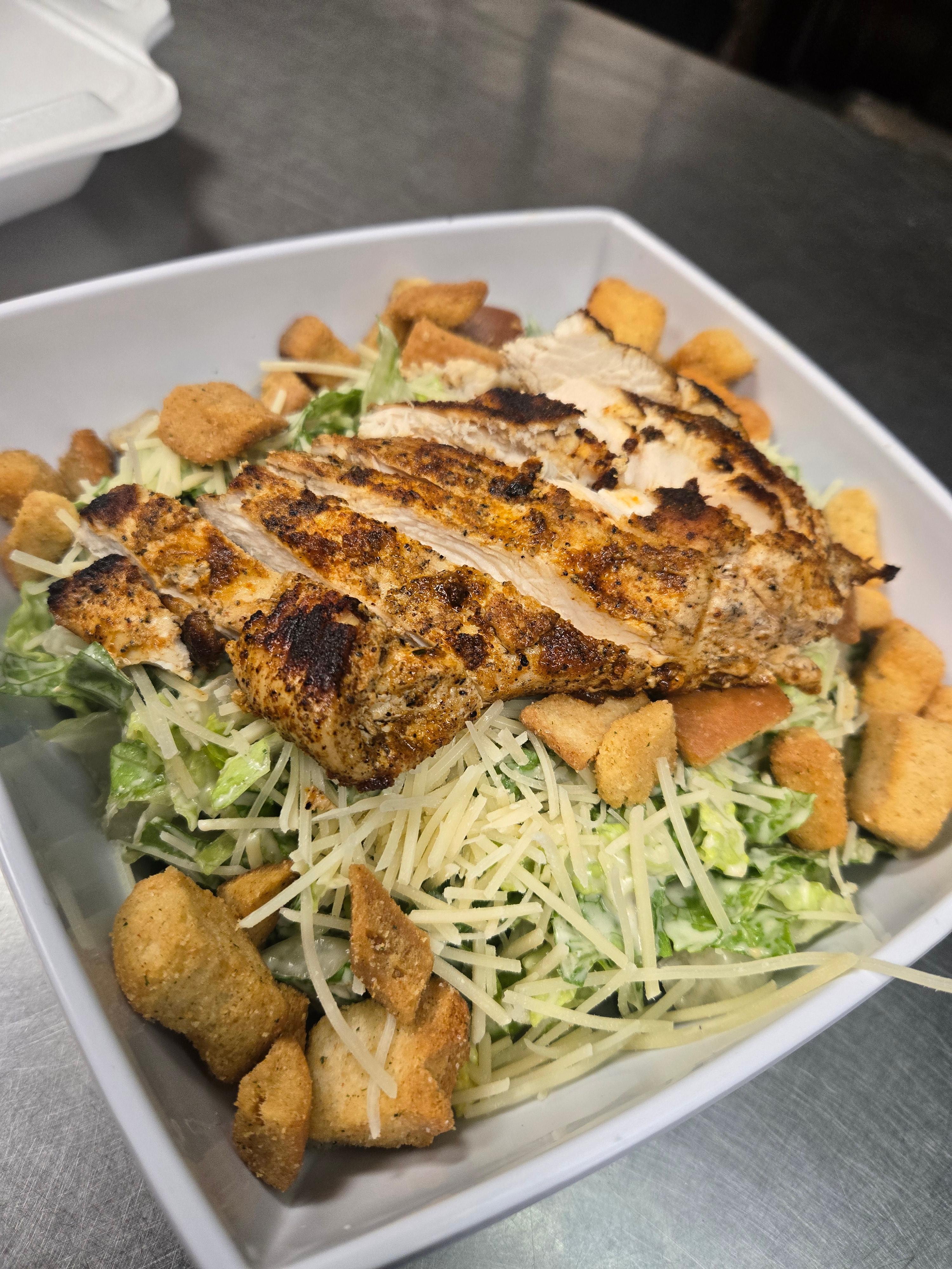 Chicken Caesar Salad.