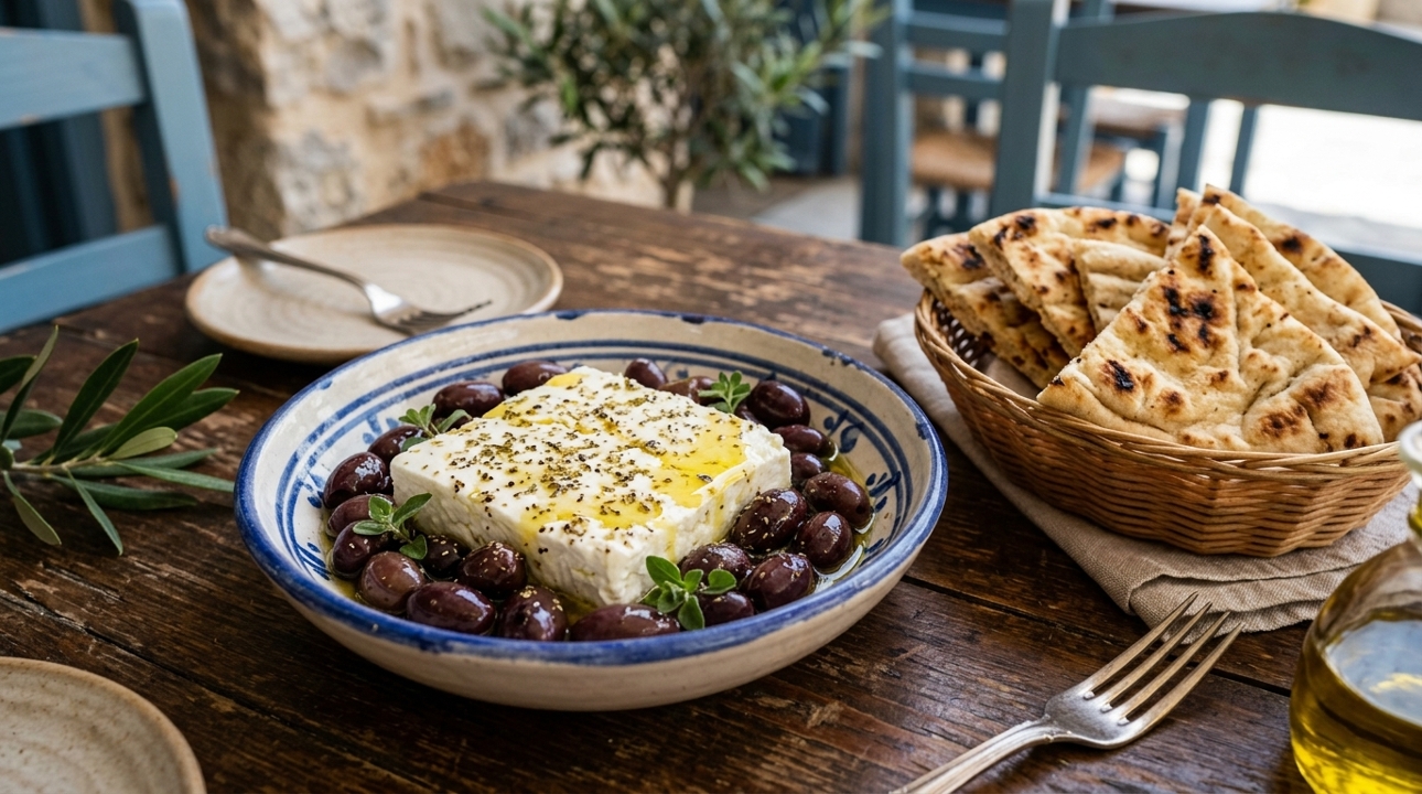 FETA CHEESE & KALAMATA OLIVES (VE).