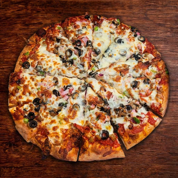 Super Deluxe Pizza.