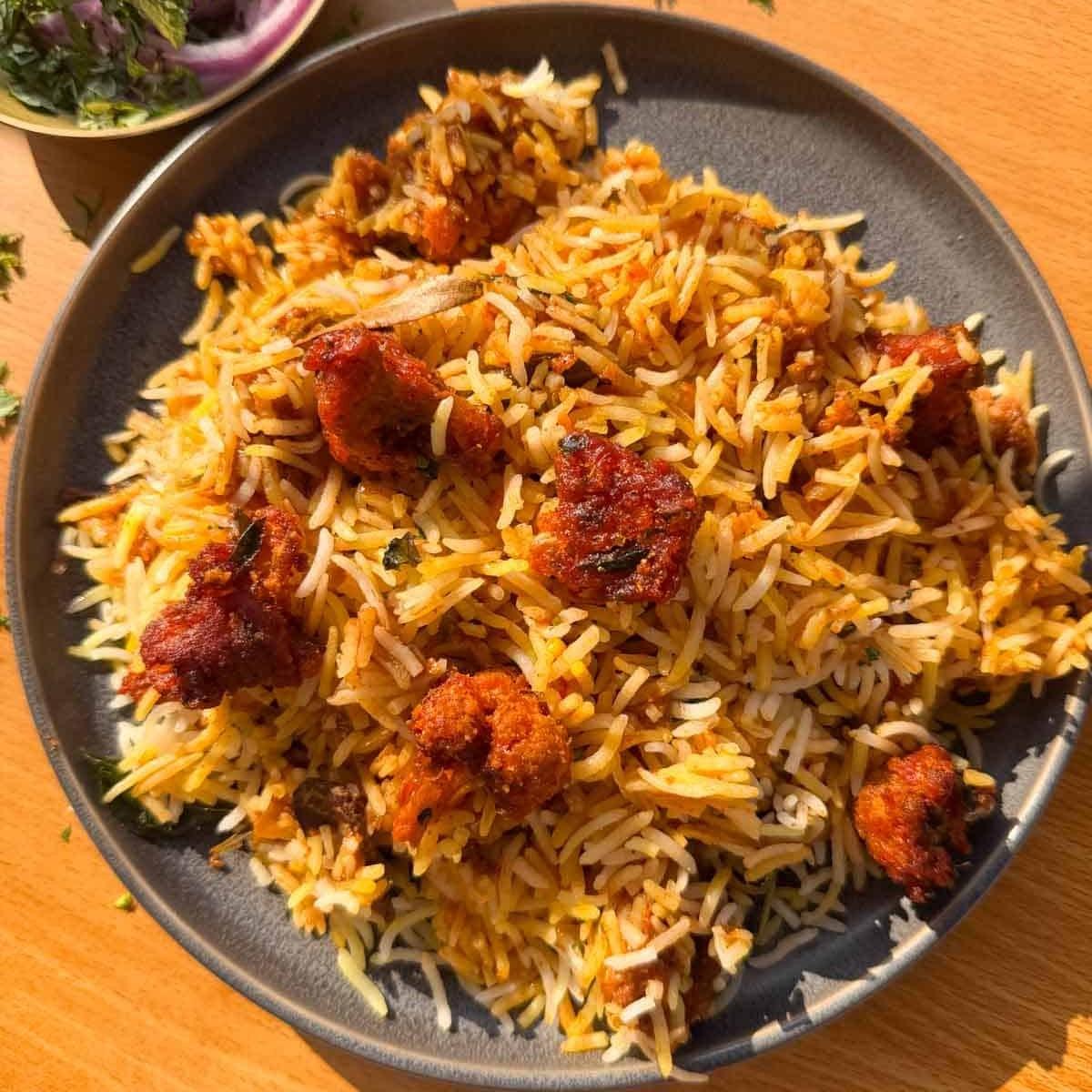 Family Gobi 65 Biryani.