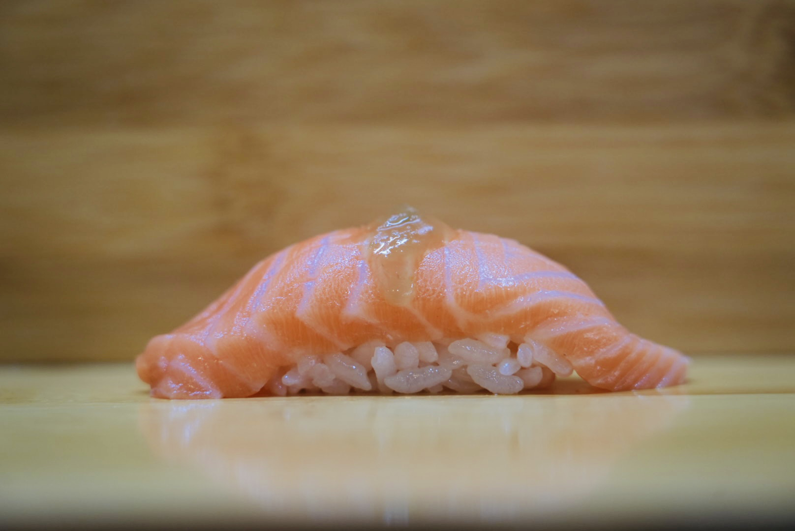 King Salmon Yuzu Kosuho sushi.