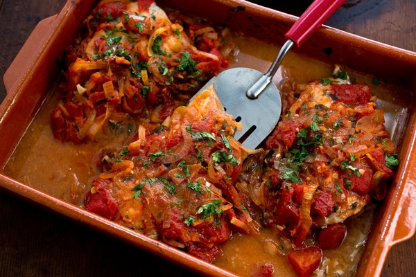Pollack Steak Fish in Sauce.