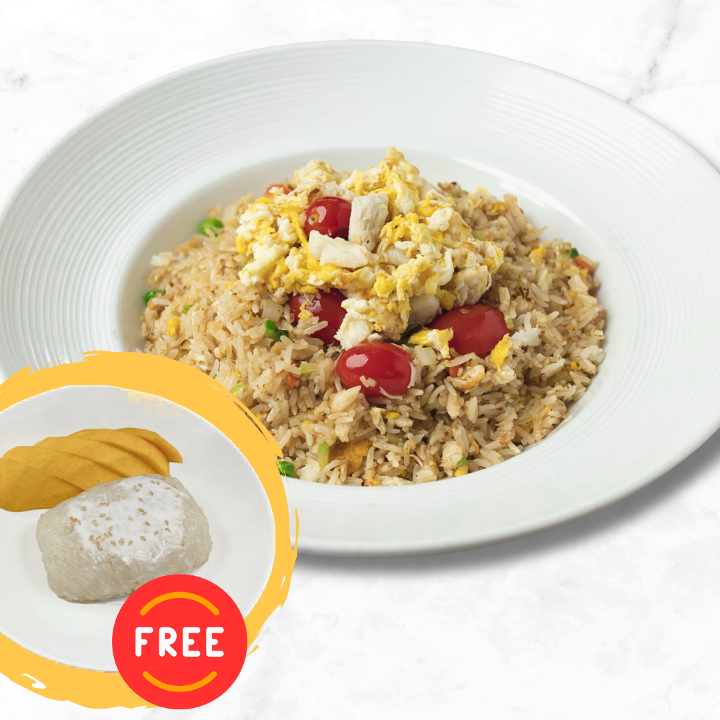 Crab Meat Fried Rice (with FREE Mango with Sticky Rice).
