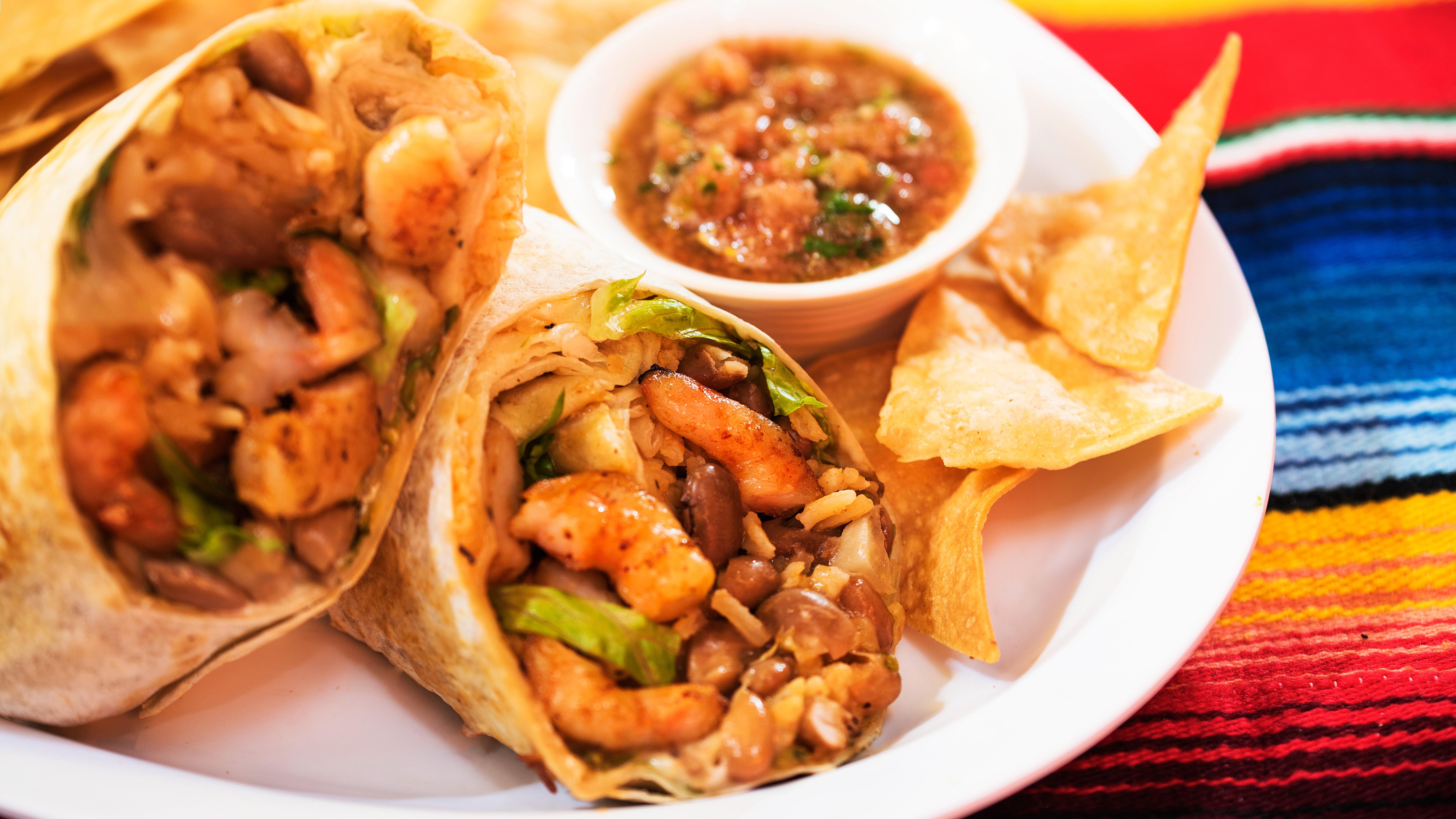 Shrimp Burrito.