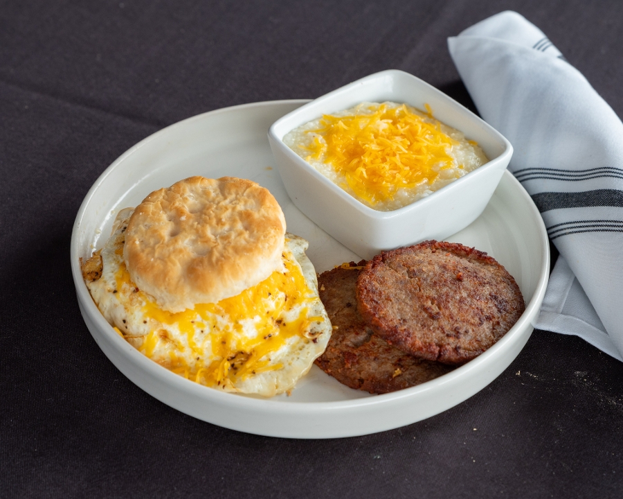 Breakfast Biscuit Sandwich.