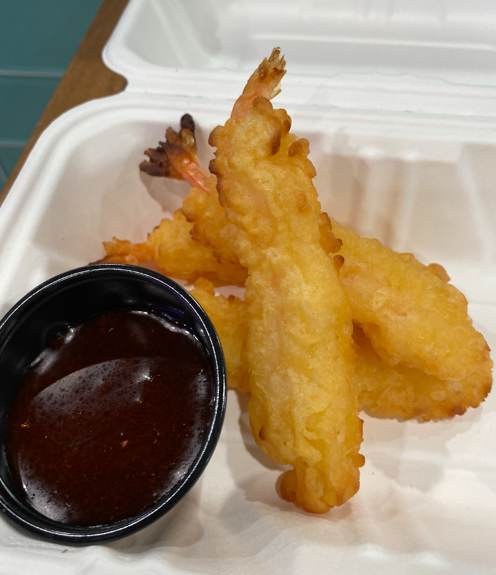 Shrimp tempura.