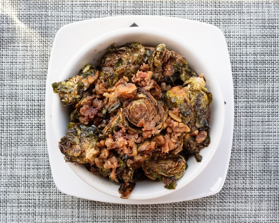 Balsamic Glazed Brussels Sprouts.