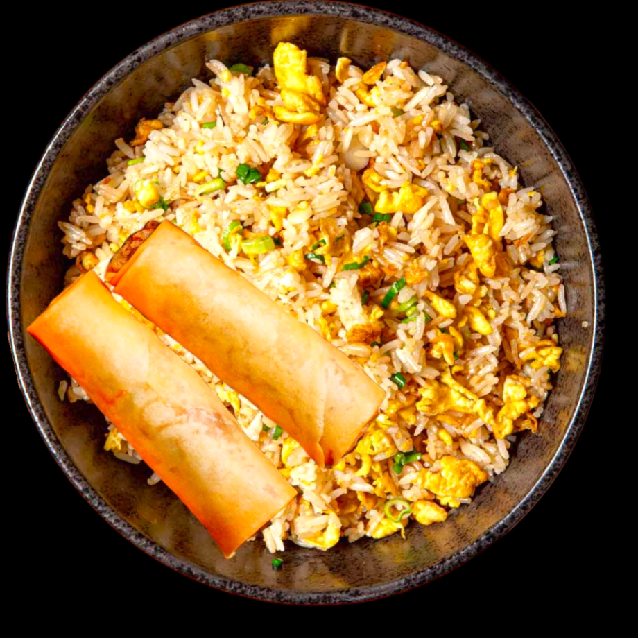 Fried Rice/2 Eggs Rolls.