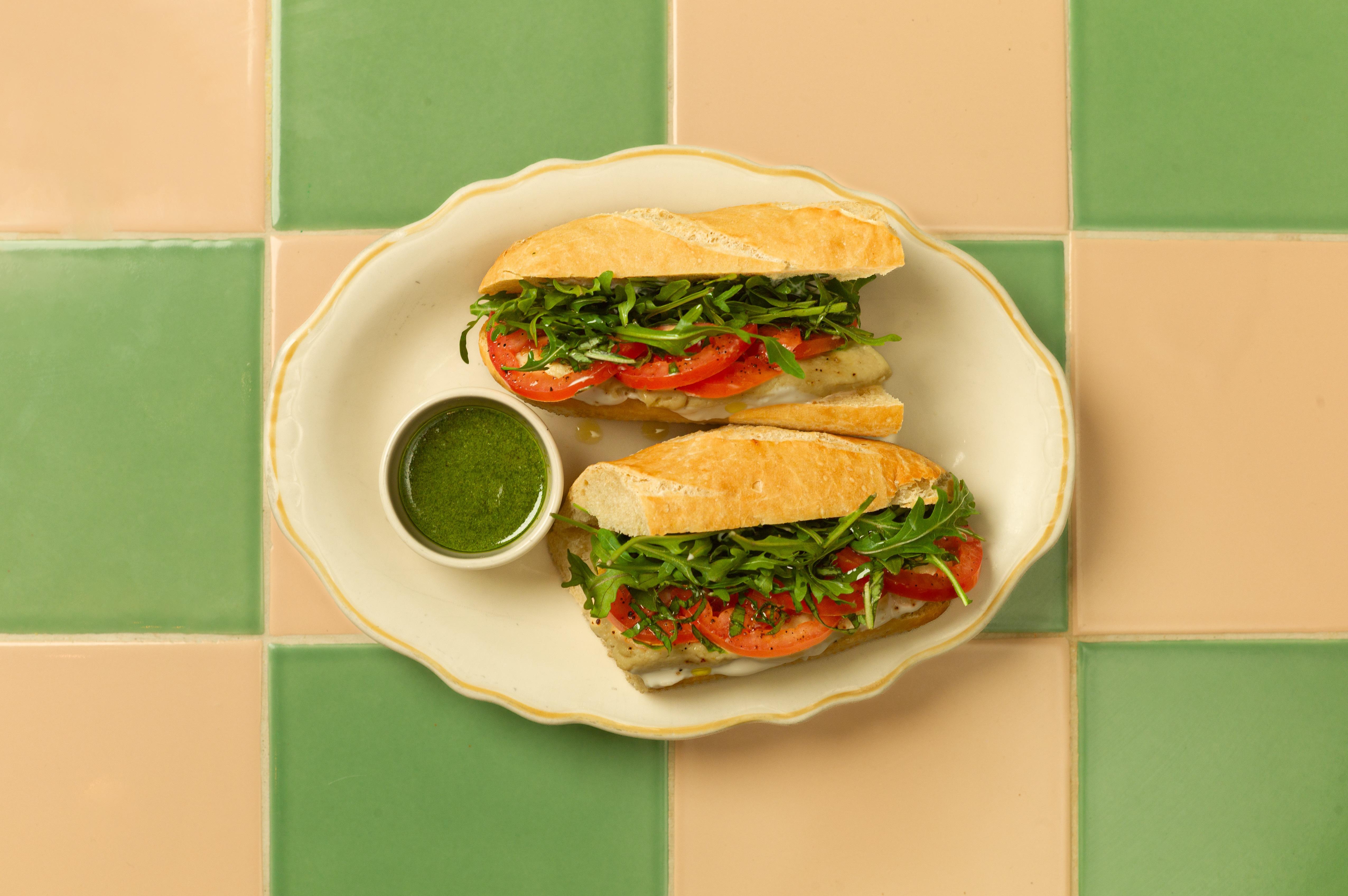 Cashew Caprese Sandwich.