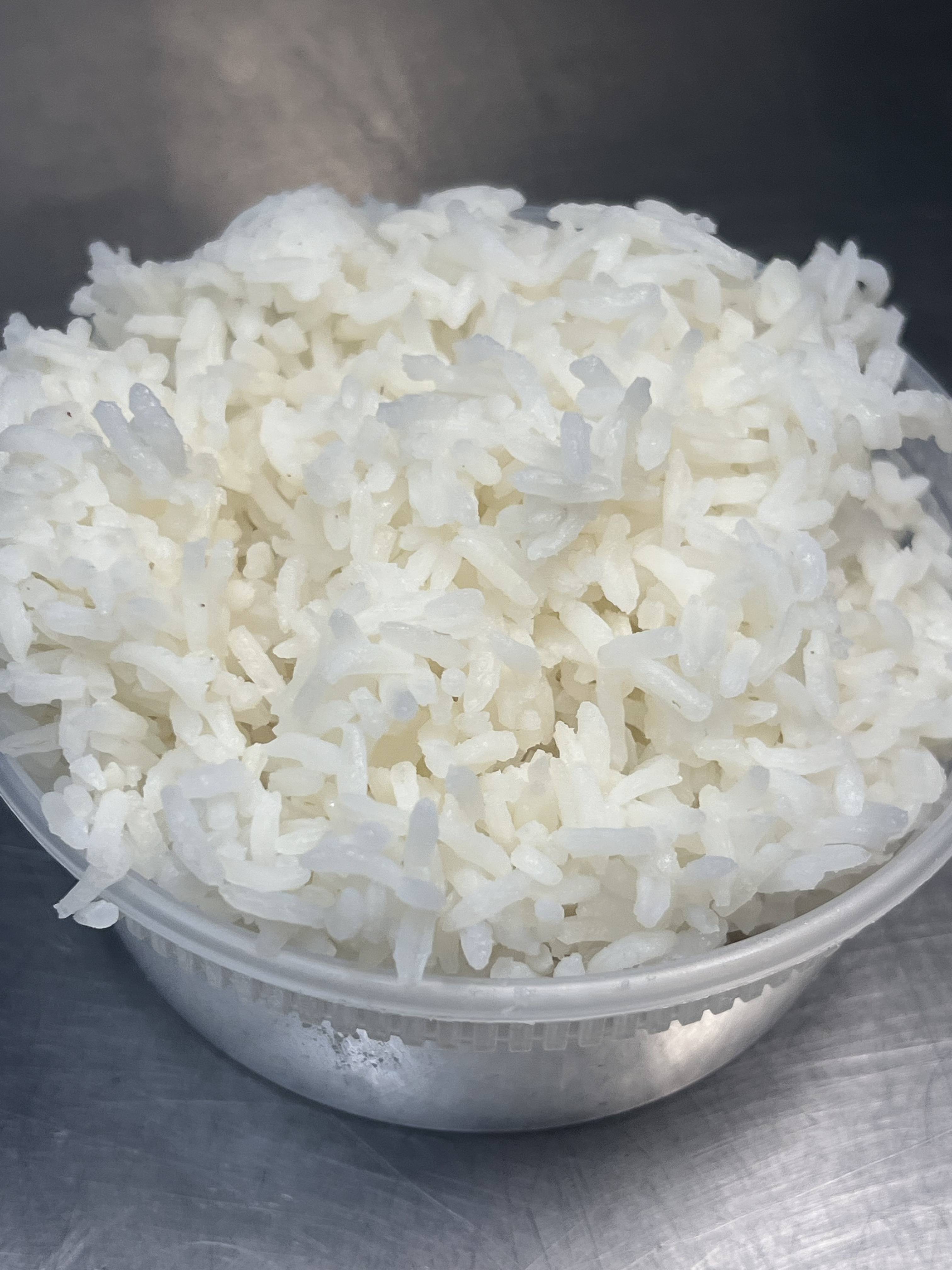 White rice with gravy.