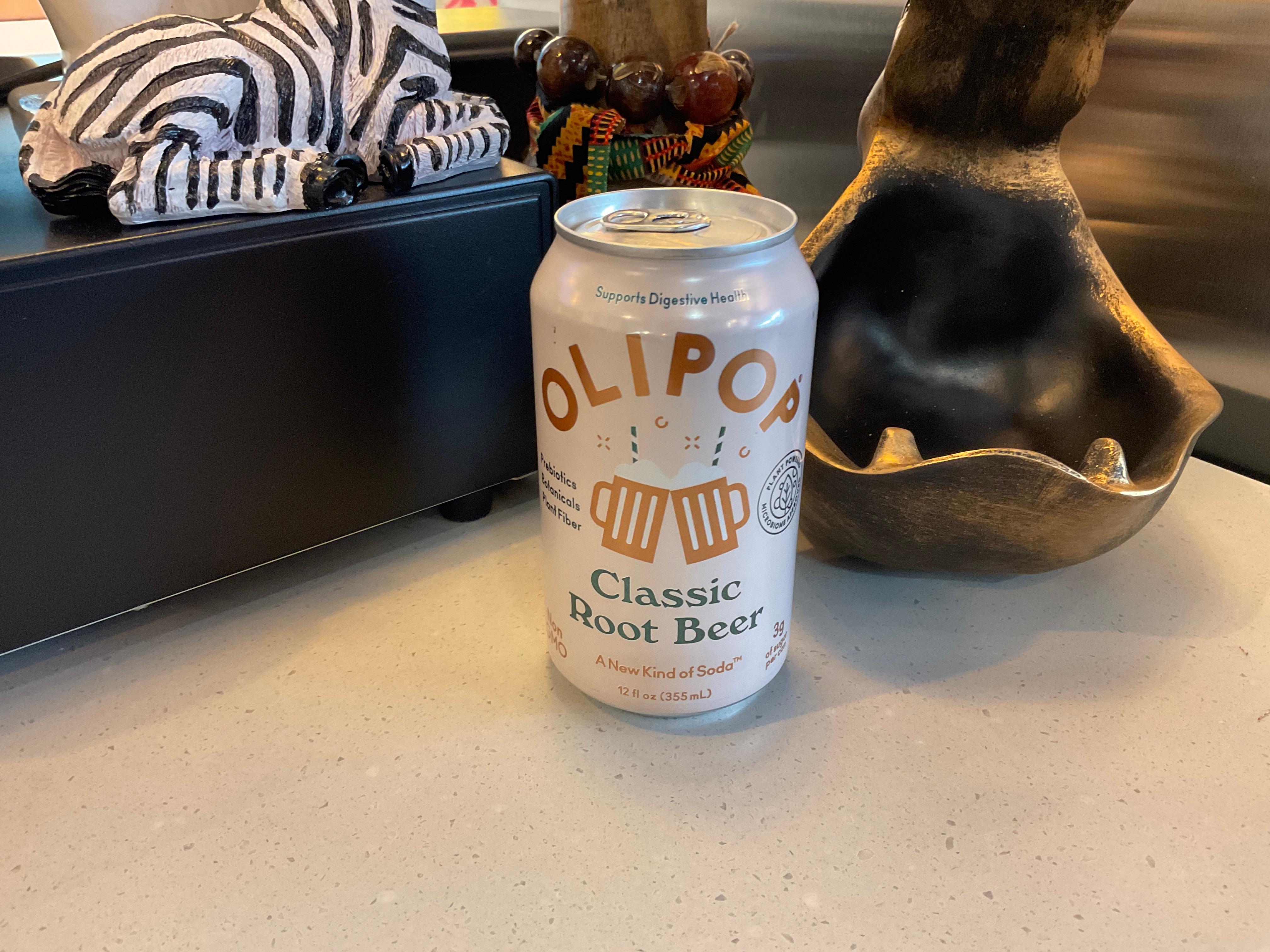 Olipop Classic Root Beer.