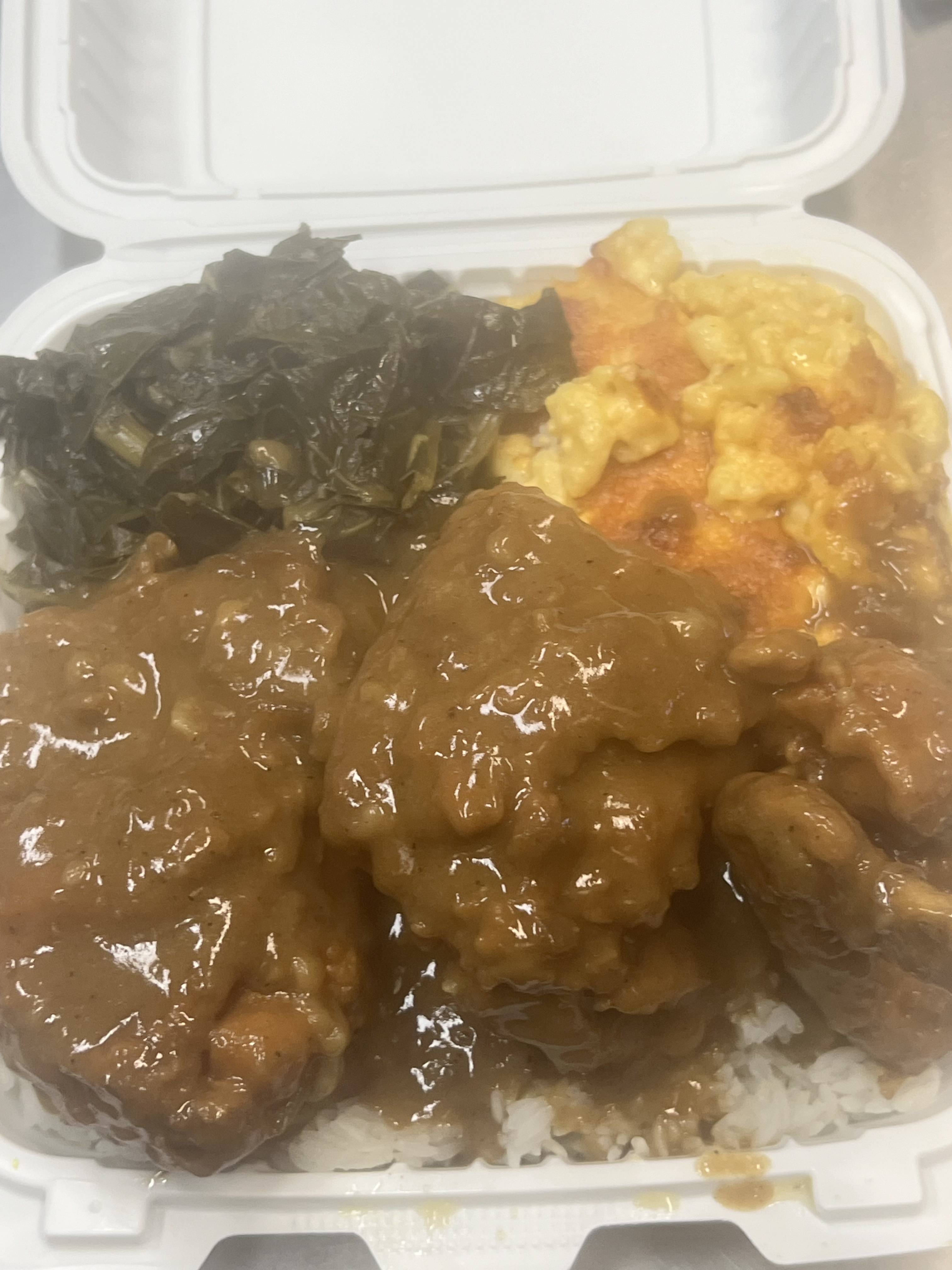 Smothered chicken.