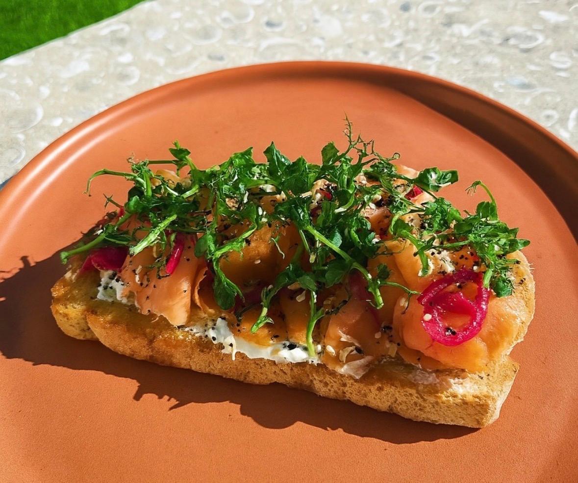 Smoked Lox Toast.