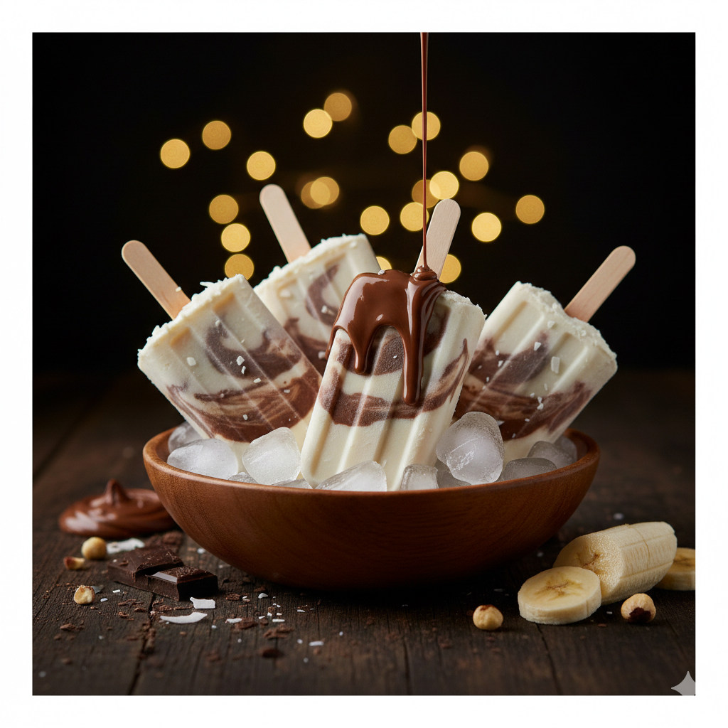 Paleta Banana & Dulce de Leche.