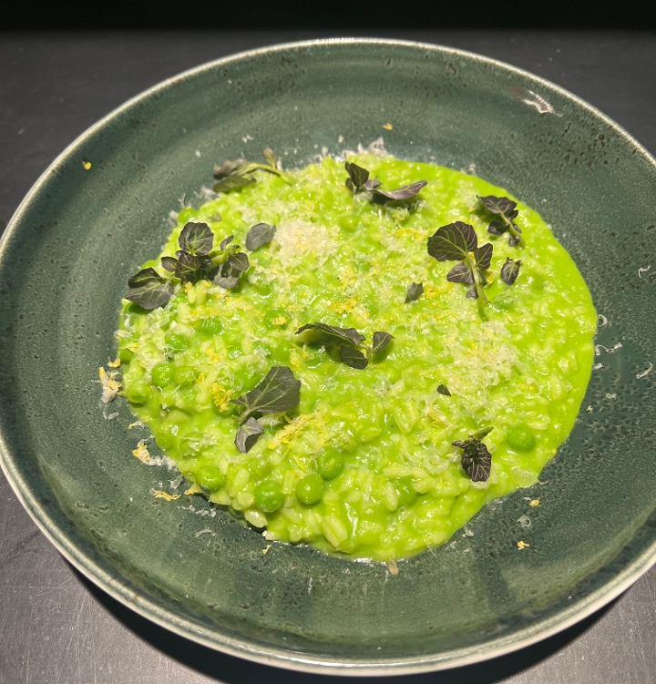 Spring Pea Risotto.
