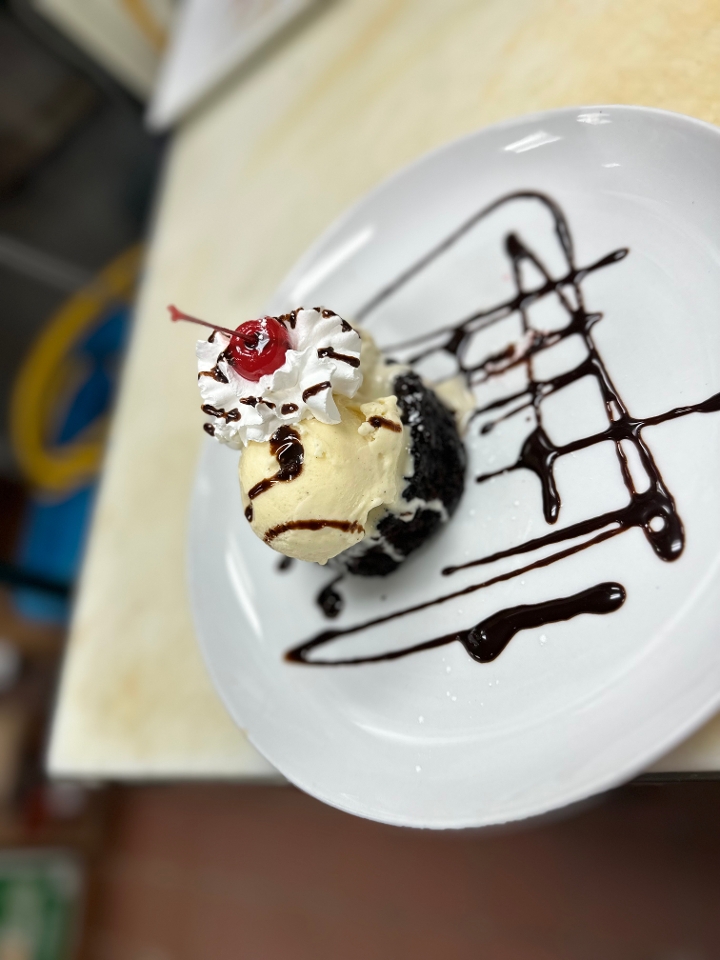 Warm Brownie A la Mode.