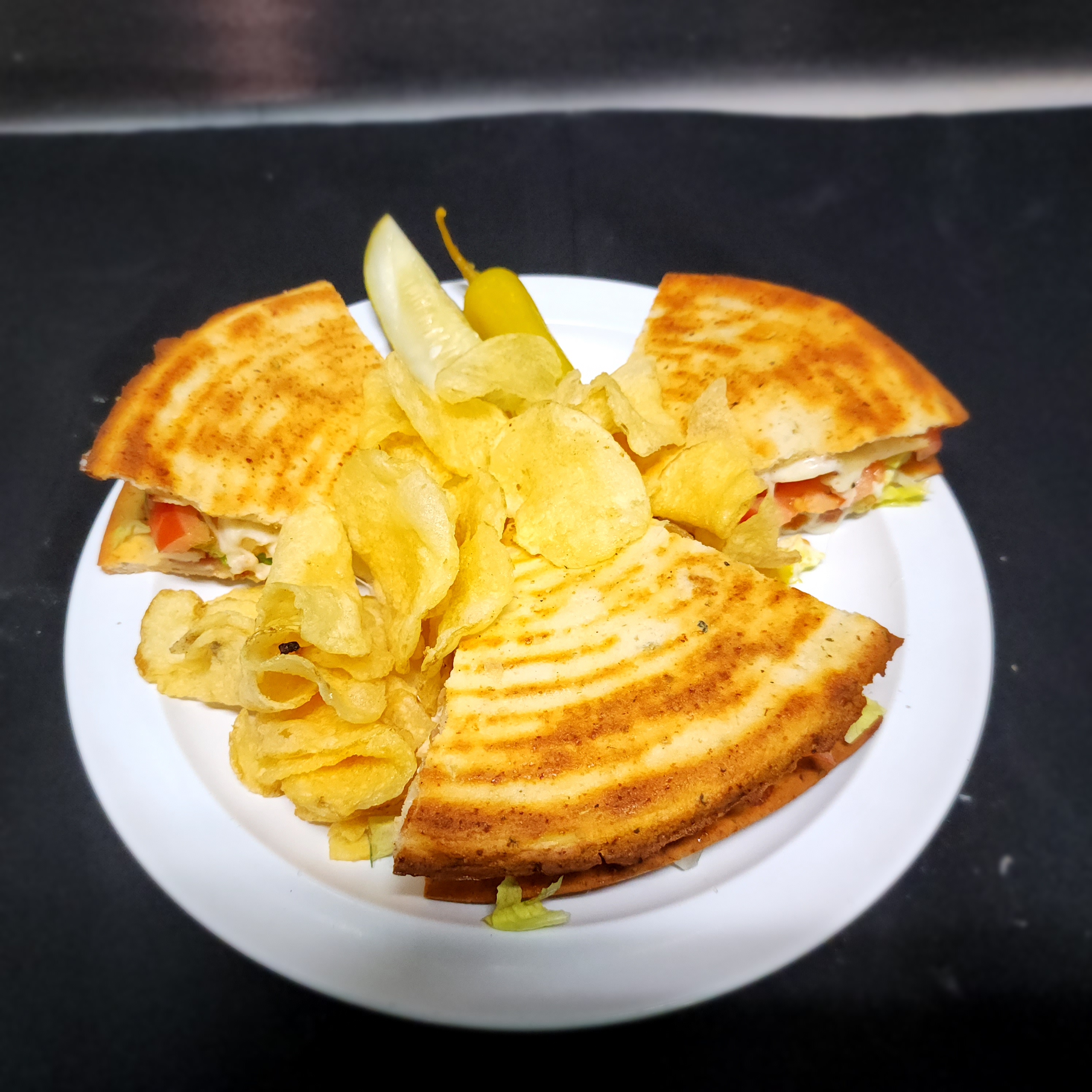 Gluten Free Chicken Pizza Club.