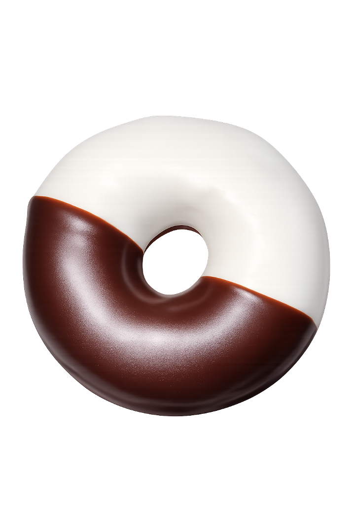 Mini Black and white cookie.